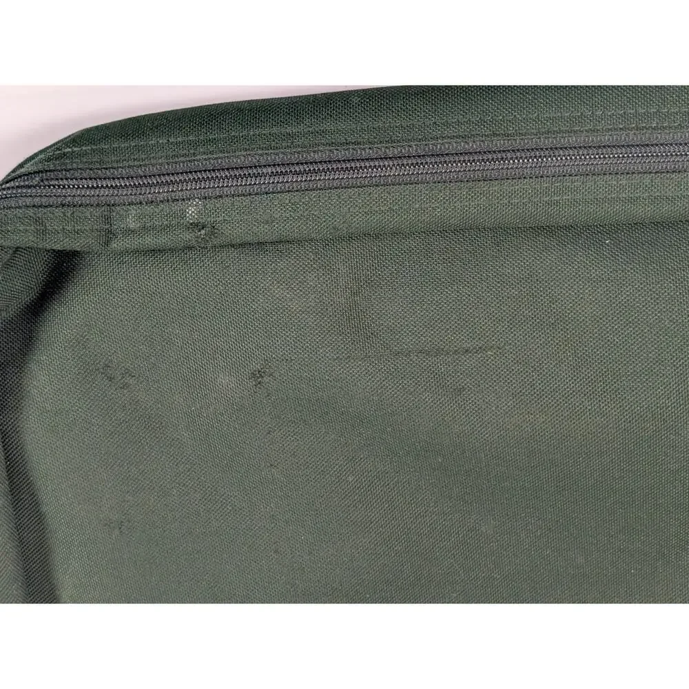 American Tourister Messenger Laptop Bag Green Canvas Briefcase Shoulder Bag 18
